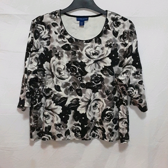 Karen Scott Tops - CL284 Karen Scott 3/4 sleeve plus size